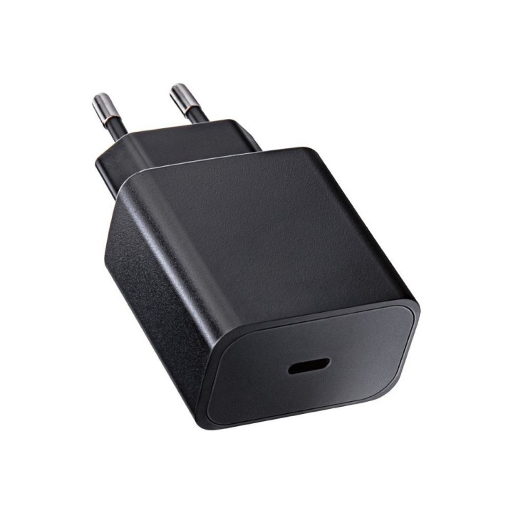 Мережевий зарядний пристрій для телефону Blue Star USB C QC3.0 PD 3A 20W + кабель USB-C – USB-C TFB-TC-20WPD чорний