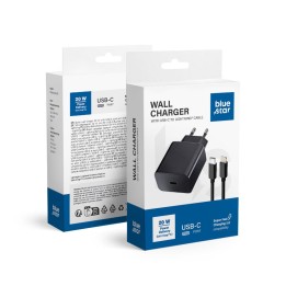 Wall charger for phone Blue Star USB C QC3.0 PD 3A 20W + cable USB C to Lightning TFB-TC-20WPD black