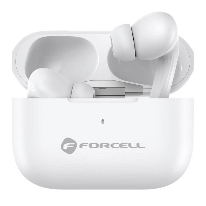 Wireless in-ear headphones Forcell F-Audio Master Pro TWS white 0INT