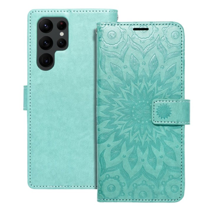 Flip case for Samsung S22 ULTRA Mezzo Book mandala green