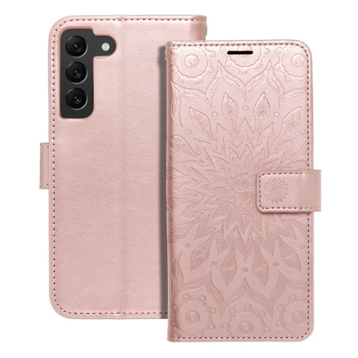 Flip case for Samsung S22 Mezzo Book mandala rose gold