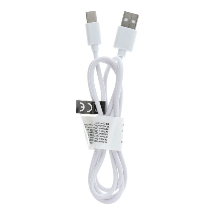 Kabel USB A do Typ C 2.0 C366 (długa koncówka 8mm) 1 m biały