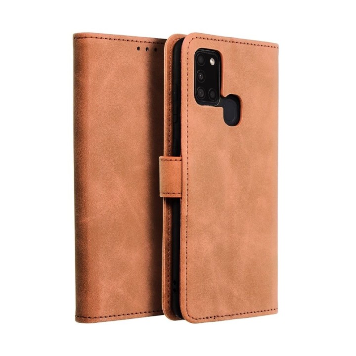 Flip case for Samsung A21s Tender Book brown
