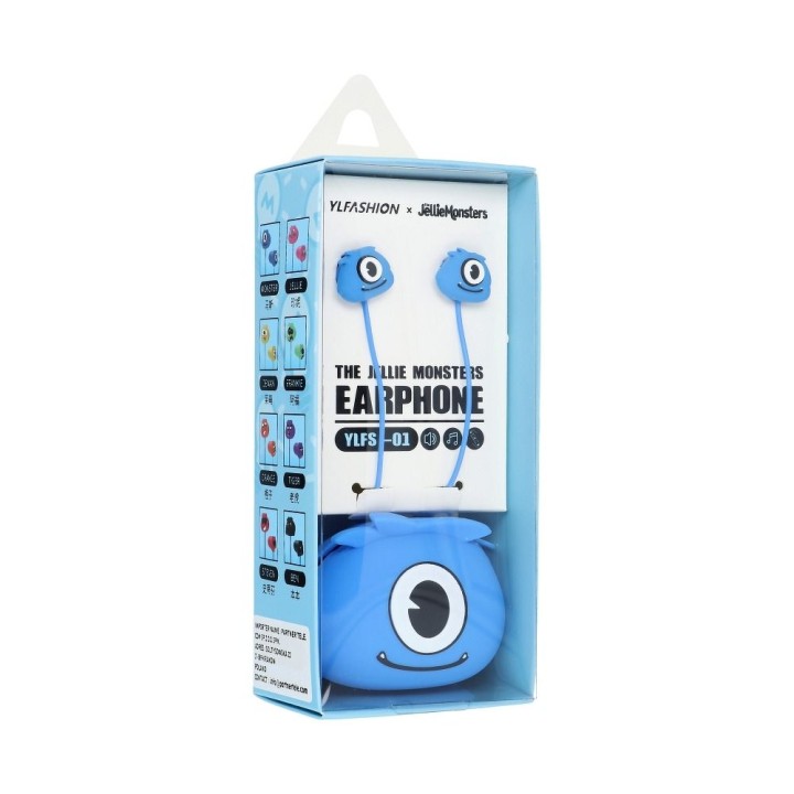Set headphone / headphones JELLIE MONSTER Monster YLFS-01 blue