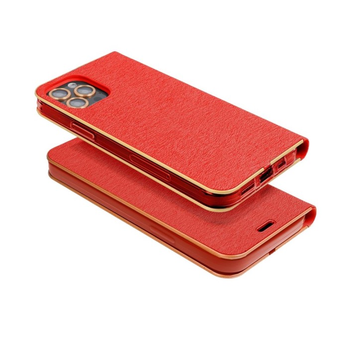 Flip case for Samsung A35 5G Luna Book Gold red