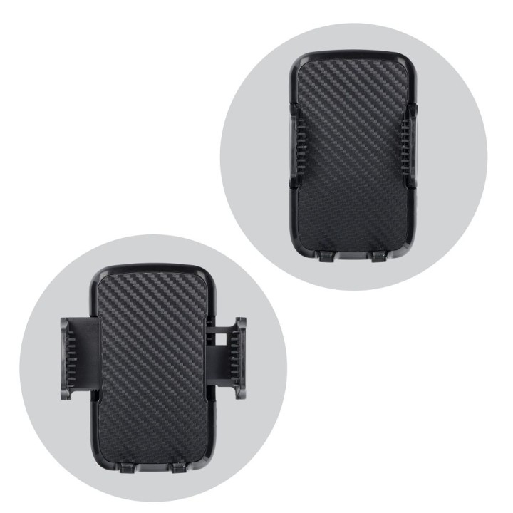 Phone holder for car universal Forcell F-Grip Carbon HT1 for windscreen / dashboard black