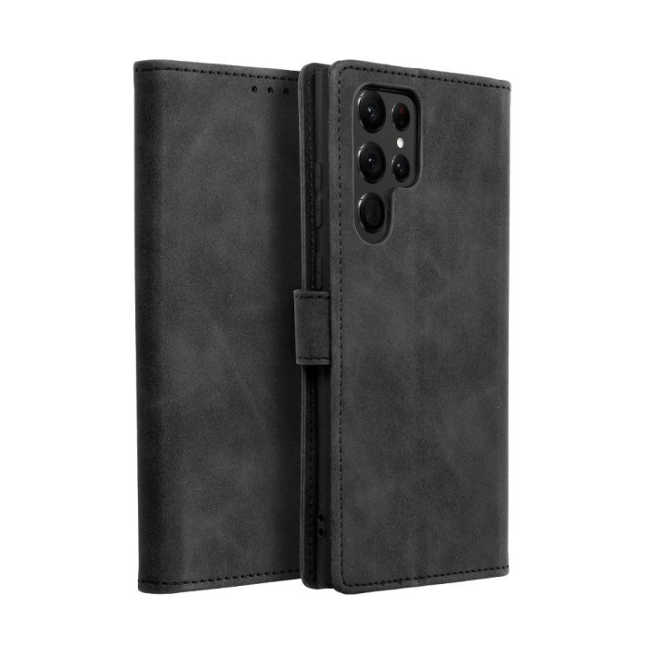 Чехол с клапаном для Samsung S22 ULTRA Tender Book черный