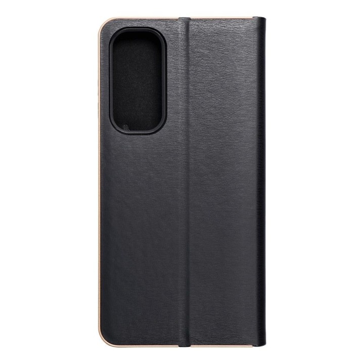 Etui z klapką na Samsung A35 5G Luna Book Gold czarne