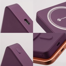 Powerbank zgodny z MagSafe Forcell F-Energy SuperSlim F10K8 QC4.0 PD3.0 15W 10000 mAh burgundowy 0INT