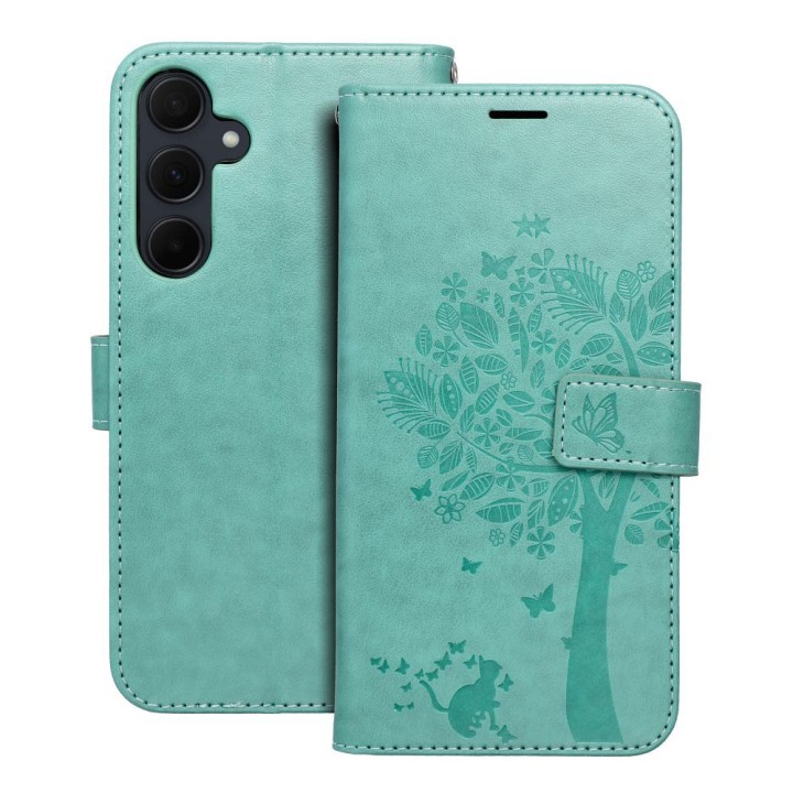 Flip case for Samsung A35 5G Mezzo Book tree green