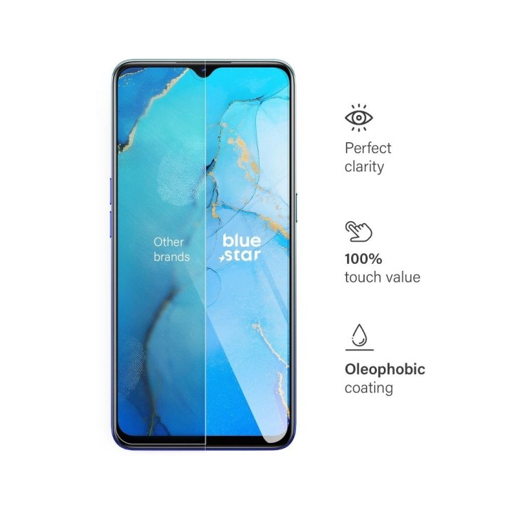 Загартоване скло для Oppo Reno 3 Blue Star