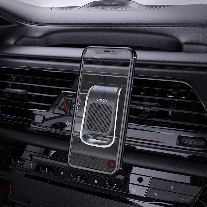 Phone holder for car magnetic Hoco for the air vent CA74 black silver