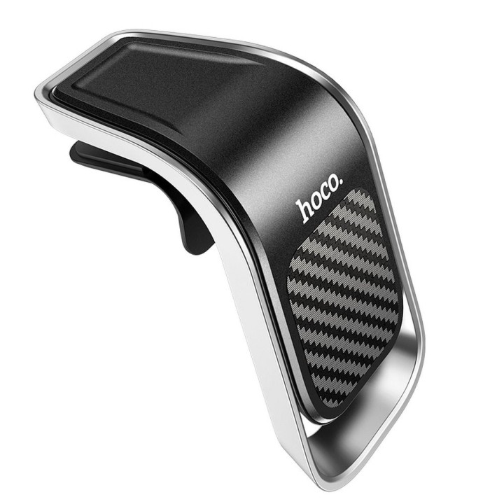 Phone holder for car magnetic Hoco for the air vent CA74 black silver