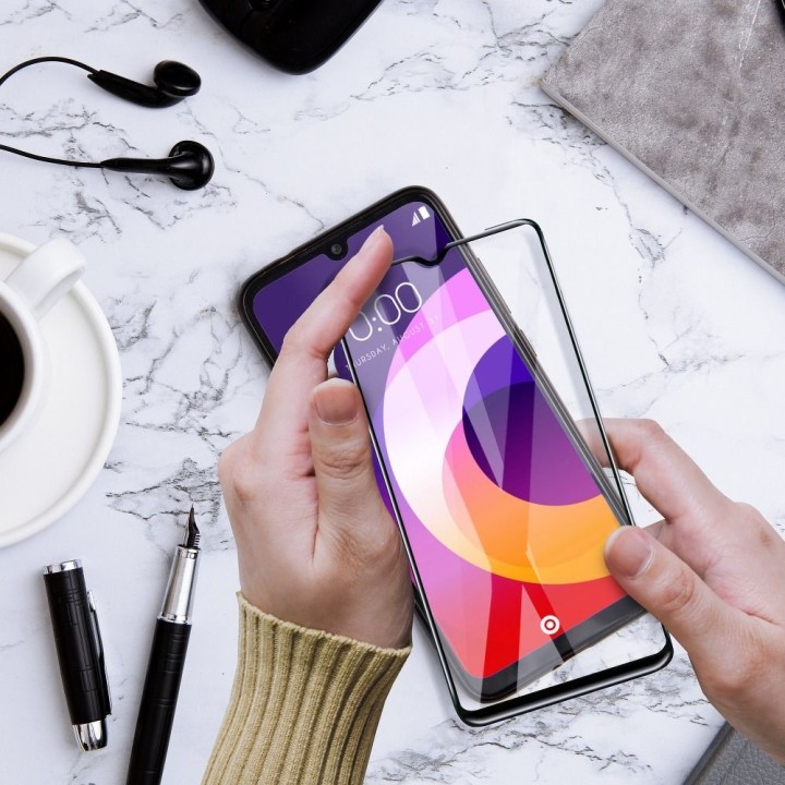 Загартоване скло 5D Full Glue для Samsung A50 / A30 / A20 Ceramic Glass чорне