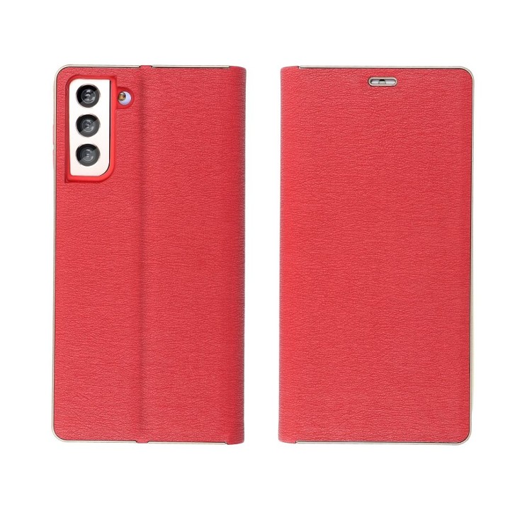 Flip case for Samsung A55 5G Luna Book Gold red