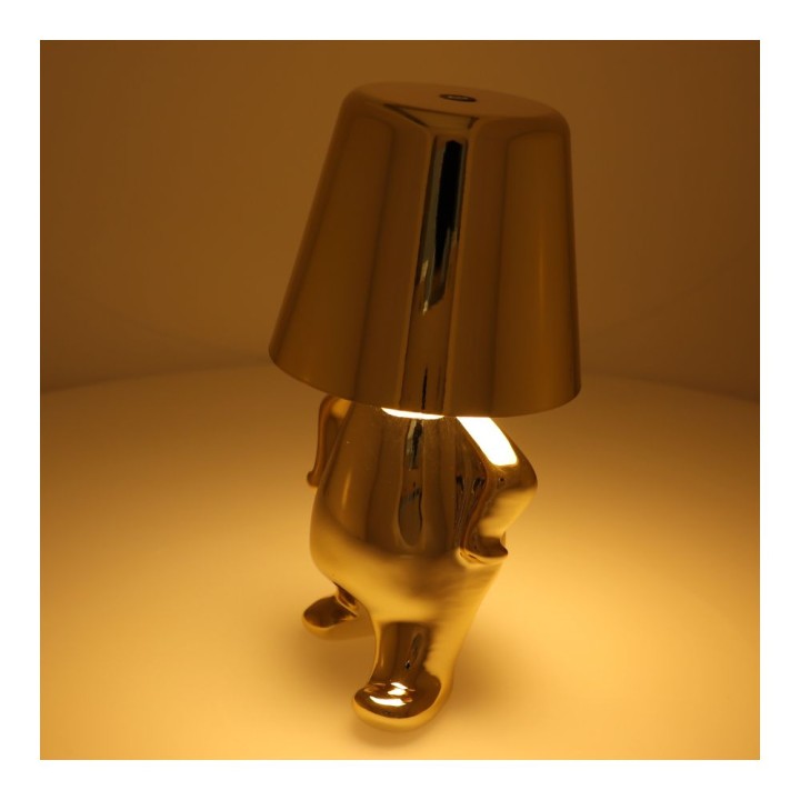 Night lamp GOLD MAN Art Deco standing (pattern 1) MLTL