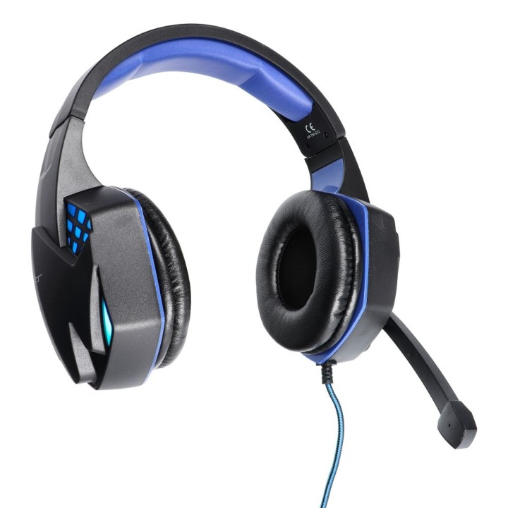 Headphones wired on-ear Jack 3,5 mm / USB A Art gaming with microphone G11 black