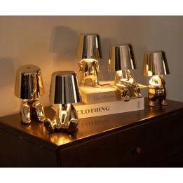 Нічник GOLD MAN Art Deco що сидить (візерунок 7) MLTL
