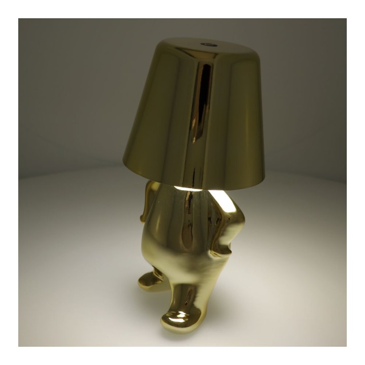 Night lamp GOLD MAN Art Deco standing (pattern 1) MLTL