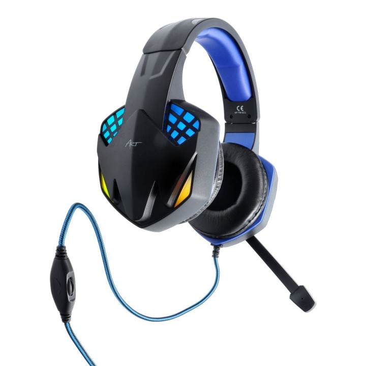Headphones wired on-ear Jack 3,5 mm / USB A Art gaming with microphone G11 black