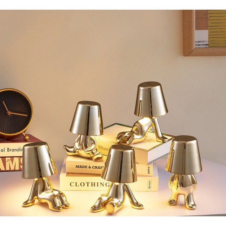 Нічник GOLD MAN Art Deco що сидить (візерунок 7) MLTL