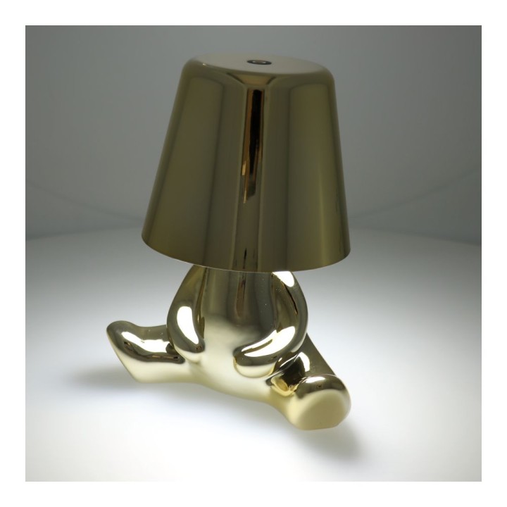 Нічник GOLD MAN Art Deco що сидить (візерунок 7) MLTL