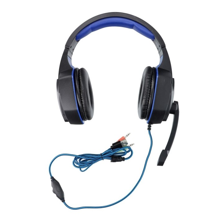 Headphones wired on-ear Jack 3,5 mm / USB A Art gaming with microphone G11 black