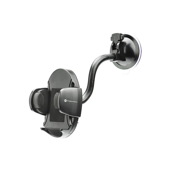 Phone holder for car universal Forcell F-Grip Oval 17 cm for windscreen / dashboard / air vent black