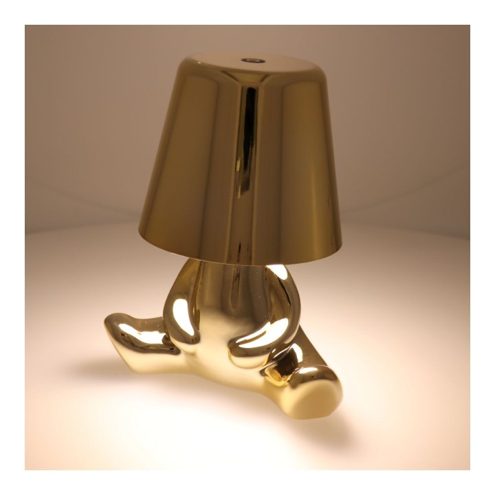 Нічник GOLD MAN Art Deco що сидить (візерунок 7) MLTL