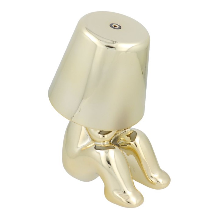 Night lamp GOLD MAN Art Deco sitting (pattern 4) MLTL