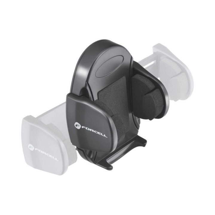 Держатель для телефона для автомобиля универсальный Forcell F-Grip Oval 17 cm для стекла / приборной панели / решетки черный