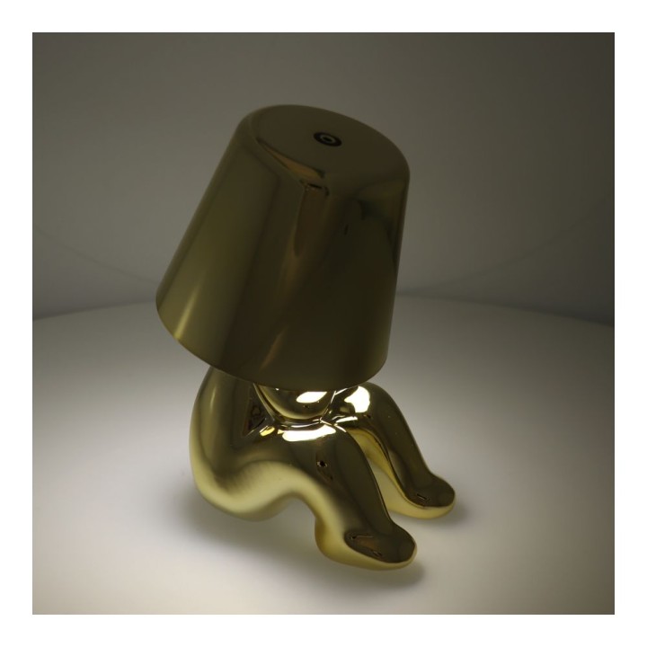 Нічник GOLD MAN Art Deco що сидить (візерунок 4) MLTL