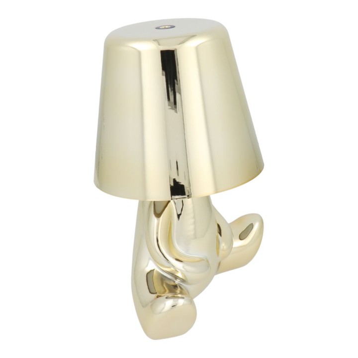 Night lamp GOLD MAN Art Deco sitting (pattern 7) MLTL