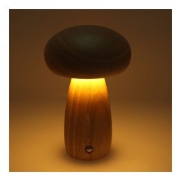 Night light mushroom Art Deco light wood MTWTHN