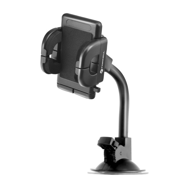 Universal car phone holder Forcell F-Grip Regular 17 cm for windshield / dashboard / air vent black