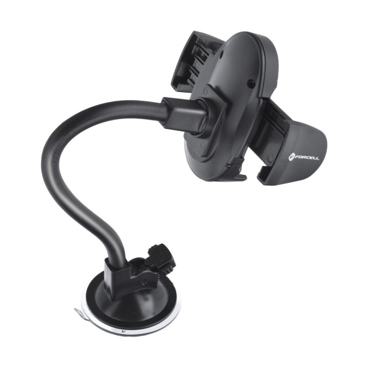 Держатель для телефона для автомобиля универсальный Forcell F-Grip Oval 27 cm для стекла / приборной панели / решетки черный