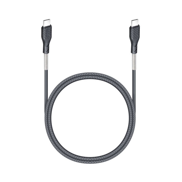 USB-C to USB-C cable Forcell F-Energy QC4.0 PD 5A 66W Carbon 1 m CB-02C black