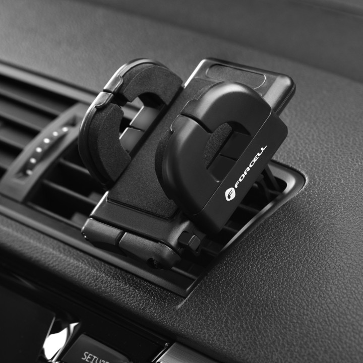 Phone holder for car universal Forcell F-Grip Regular for the air vent black