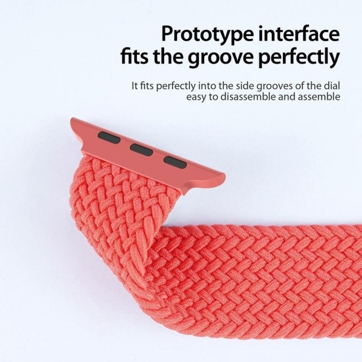 DUX DUCIS strap MIXTURE PRO braided for Apple Watch 38 / 40 / 41 mm guava