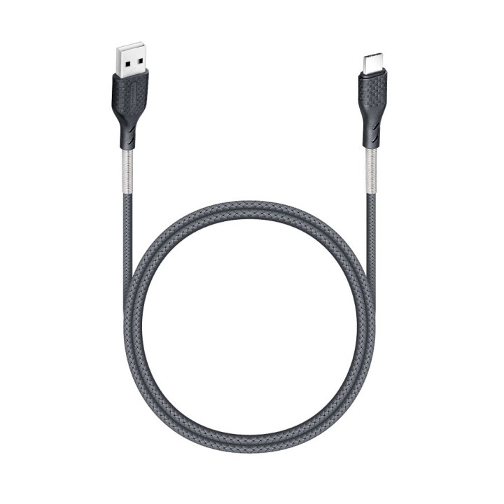 Cable USB A to USB C Forcell F-Energy QC4.0 5A 60W Carbon 1 m CB-02A black