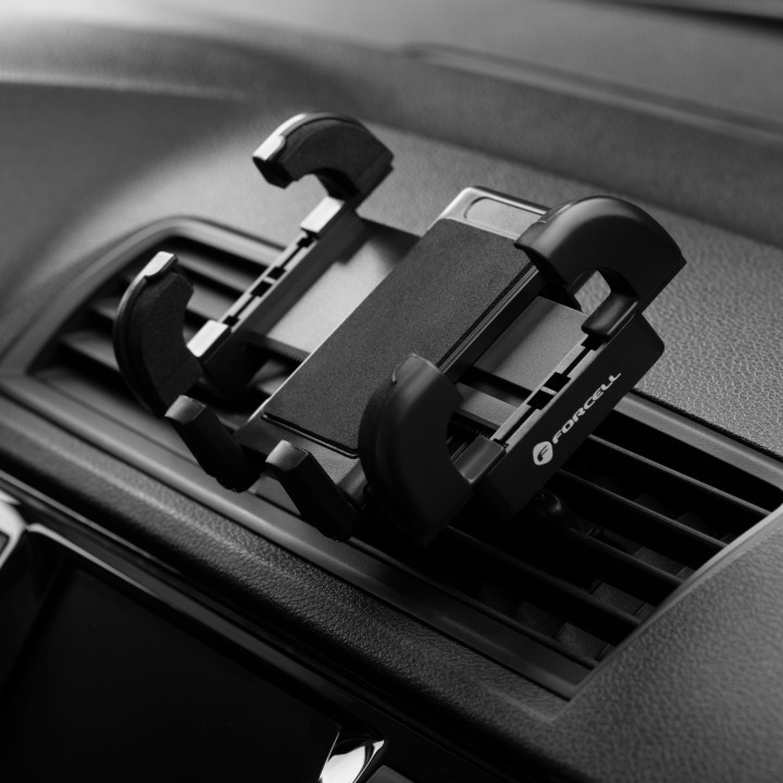 Phone holder for car universal Forcell F-Grip Regular for the air vent black