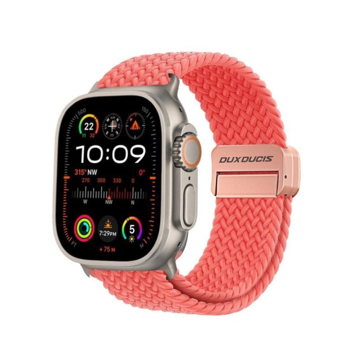 DUX DUCIS strap MIXTURE PRO braided for Apple Watch 38 / 40 / 41 mm guava