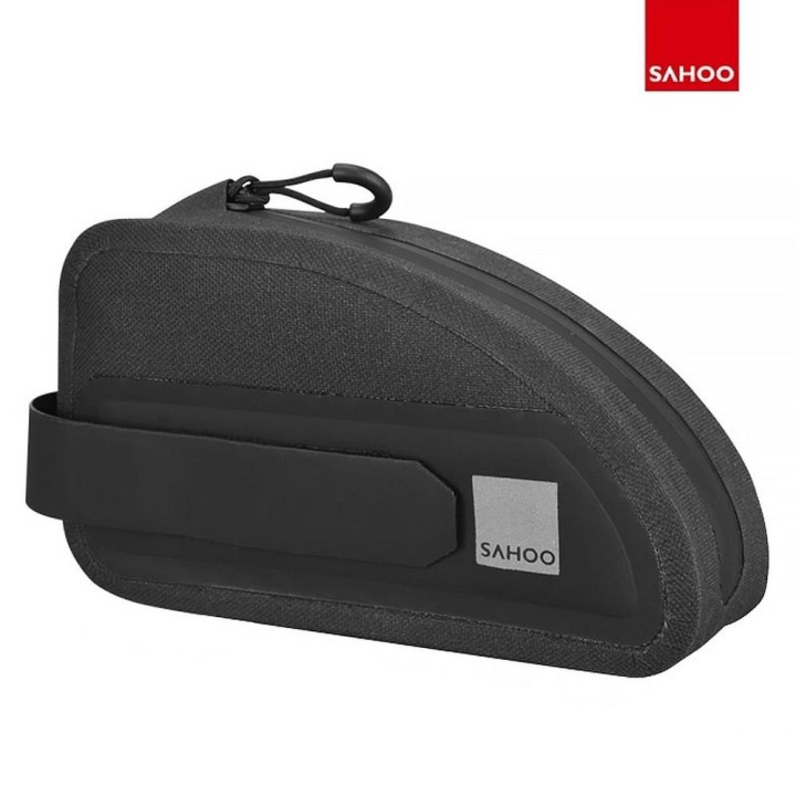 SAHOO bicycle frame bag with zipper 0,3L 122035 black