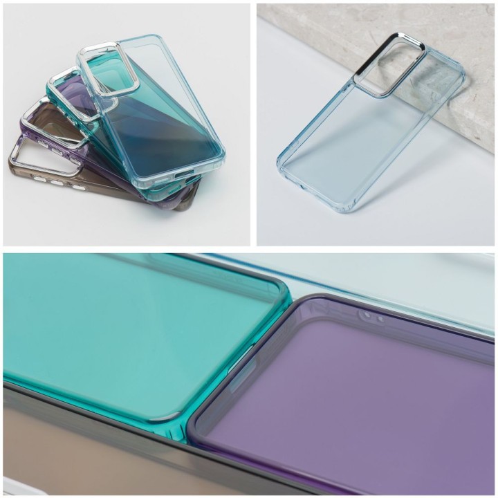 Чехол для Samsung S24 PLUS Pearl голубой