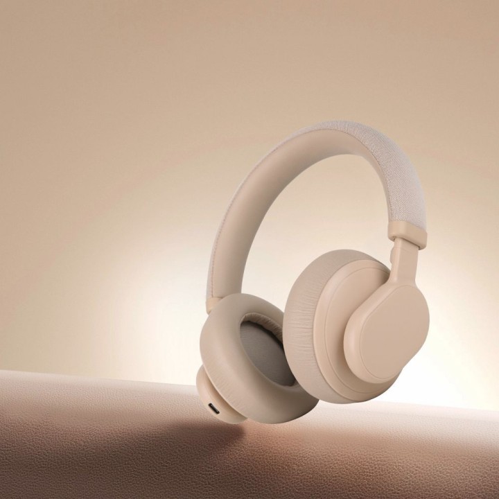 Бездротові навушники накладні Forcell F-Audio Touch Beat ANC бежеві