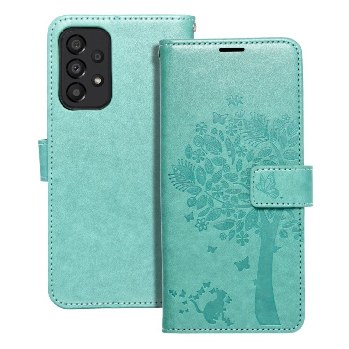Flip case for Samsung A33 5G Mezzo Book tree green