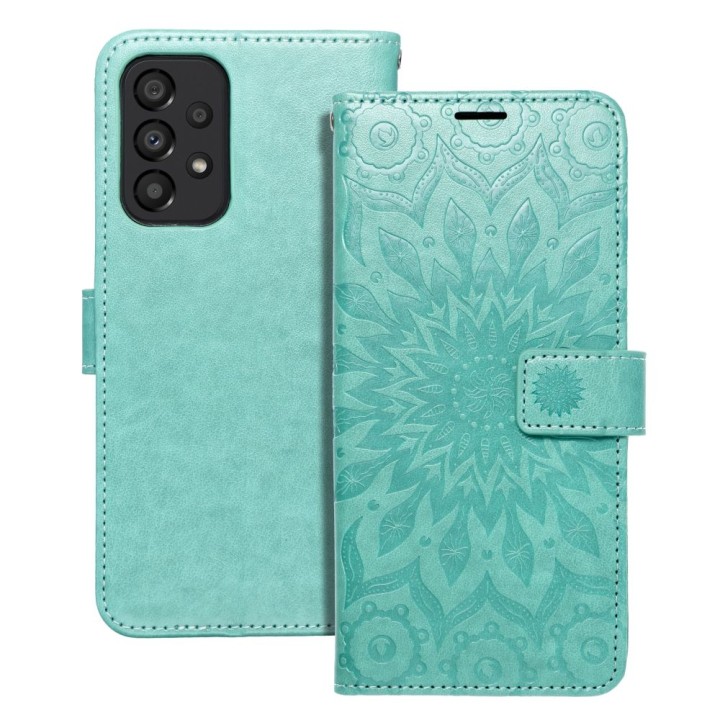Flip case for Samsung A33 5G Mezzo Book mandala green