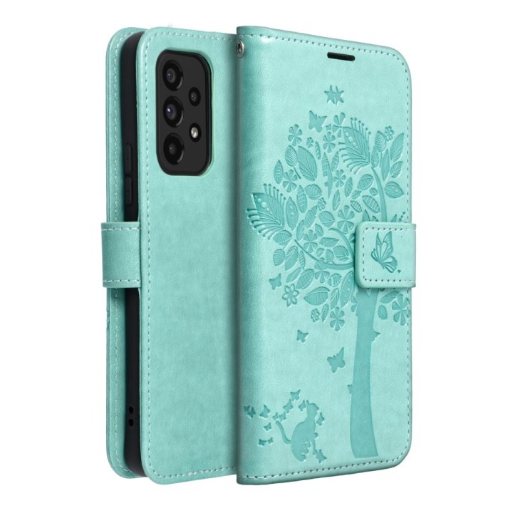 Flip case for Samsung A53 5G Mezzo Book tree green