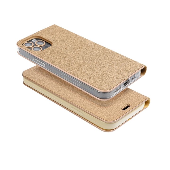 Etui z klapką na Samsung A32 5G Luna Book Gold złote