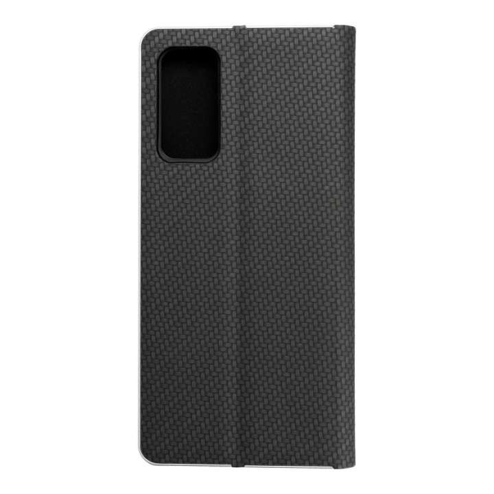 Чехол с клапаном для Samsung S20 FE / S20 FE 5G Luna Book Carbon черный